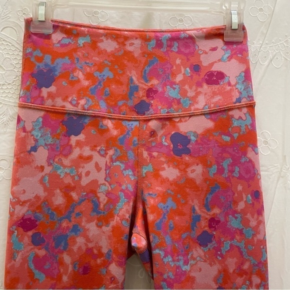 Daily Practice Anthropologie Liana High Rise Printed Leggings Pink Size small - Picture 6 of 11